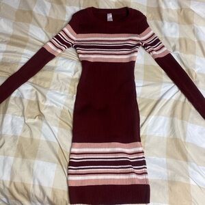 Striped Sweater Dress